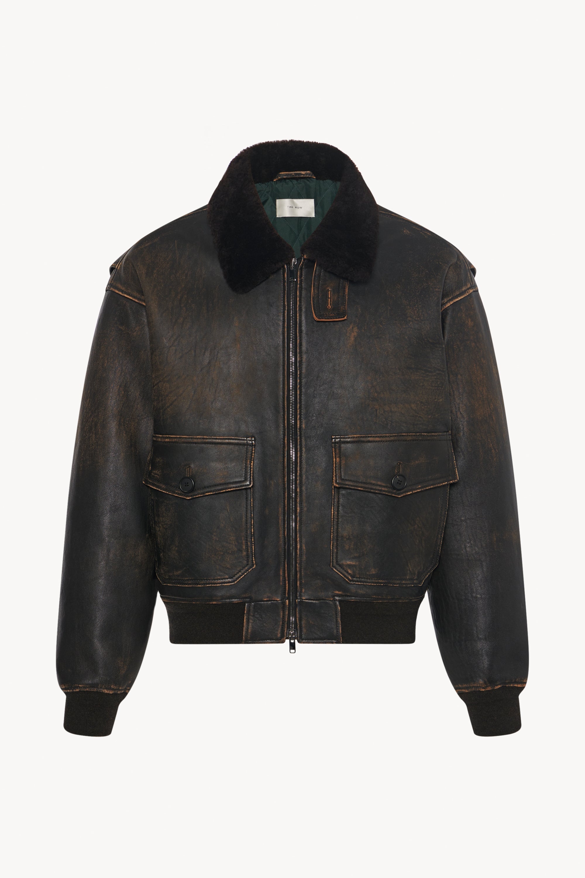 【in a row】Roop eyelet leather jacket The Row Herzog Jacket in Leather | REVERSIBLE