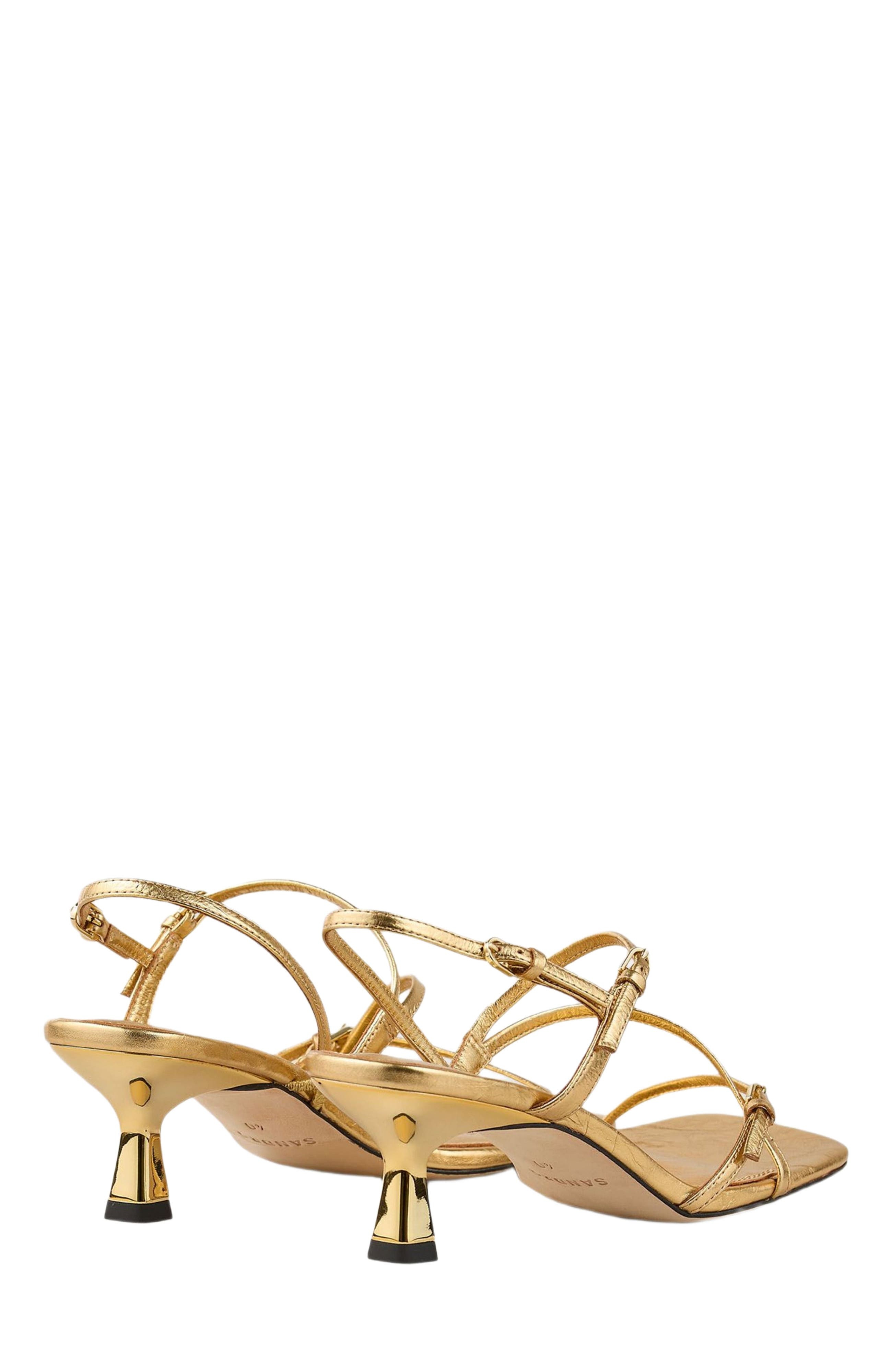 SANDRO Sandals with straps in Gold at Nordstrom - 3
