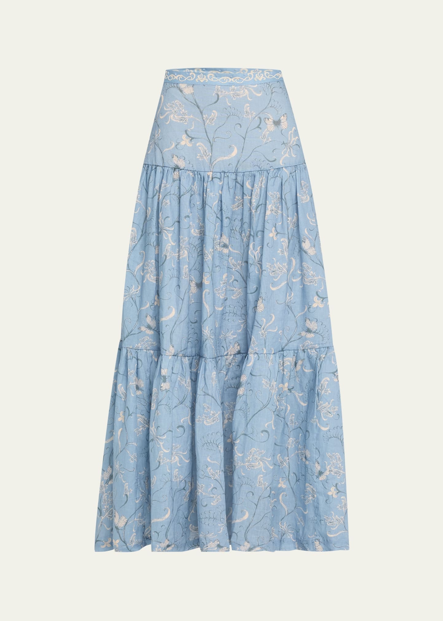 Lymanopoda Anis Linen Maxi Skirt - 1