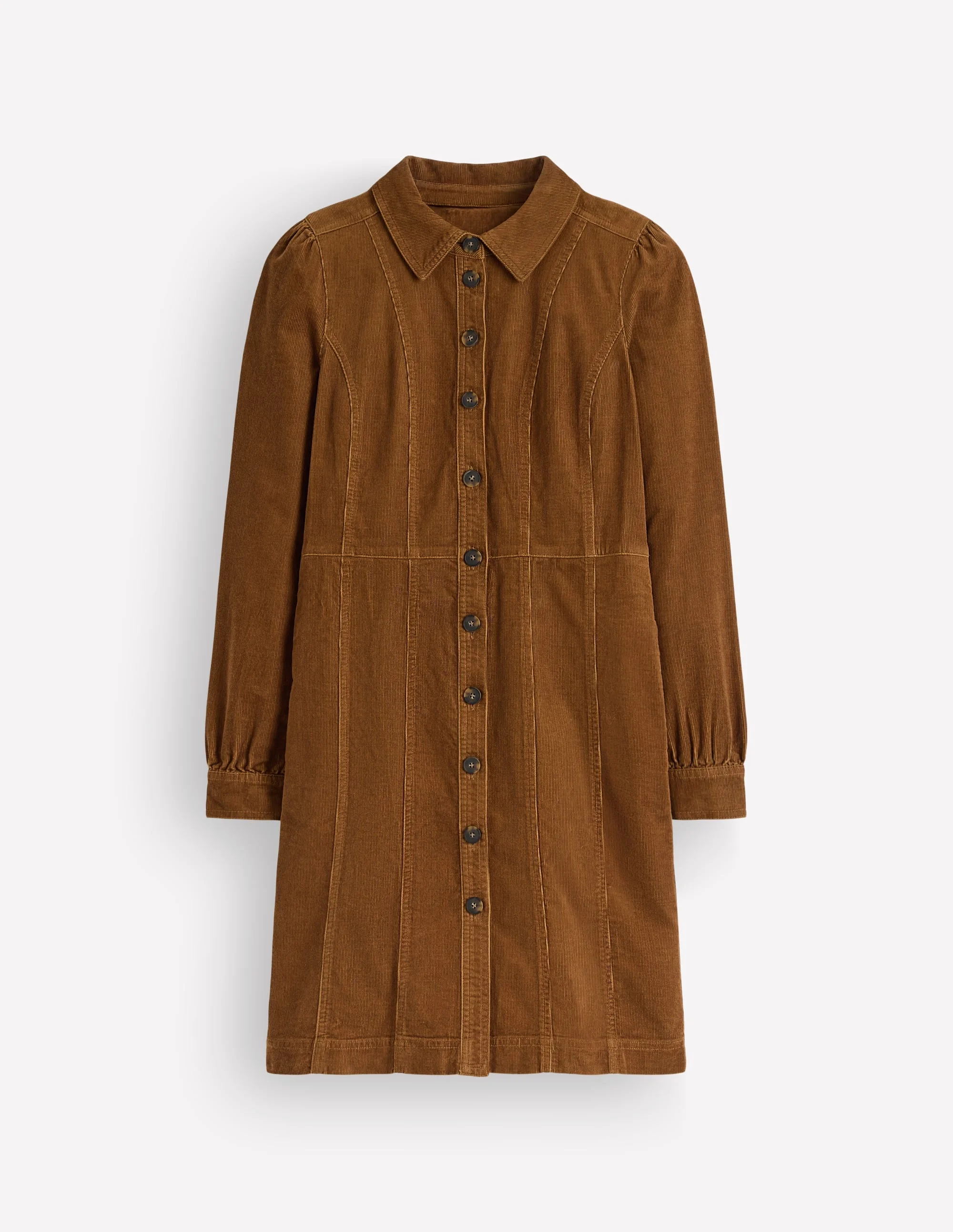 Rhoda Cord Short Dress-Gingerbread - 1