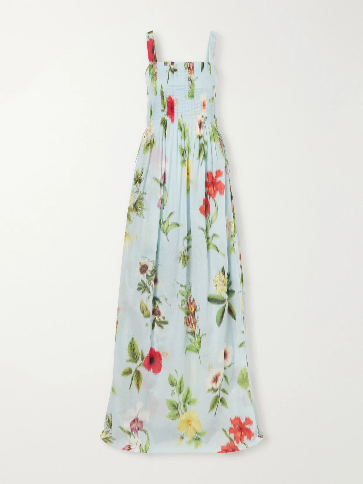Floral-printed Cotton-voile Gown - 1
