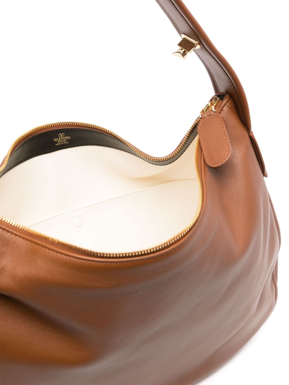 VLogo leather shoulder bag - 5
