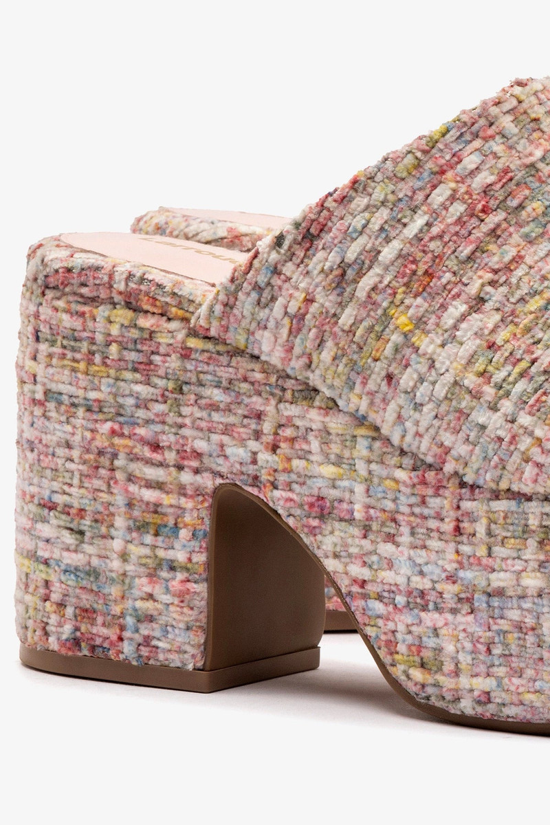 Miso Platform Clog In Tulip Velvet 4