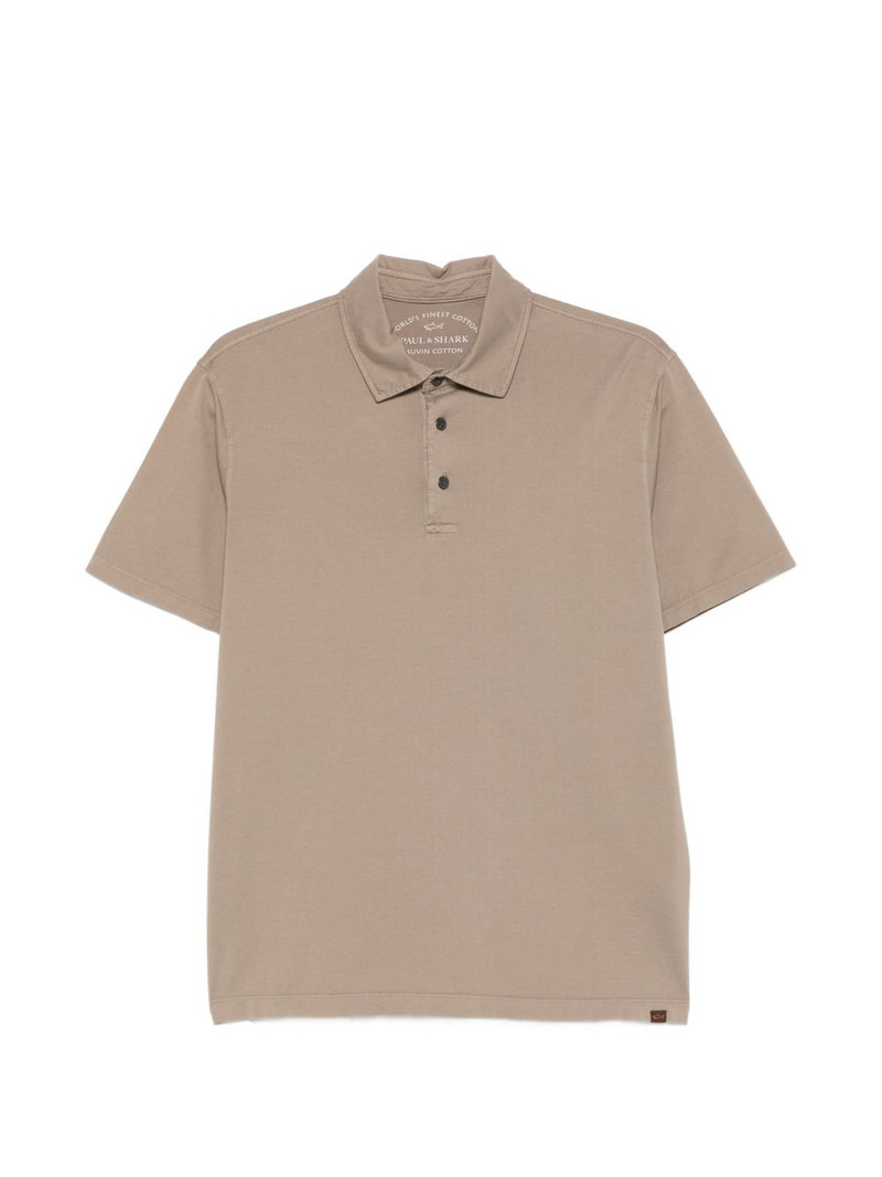 buttoned short-sleeve polo shirt 1