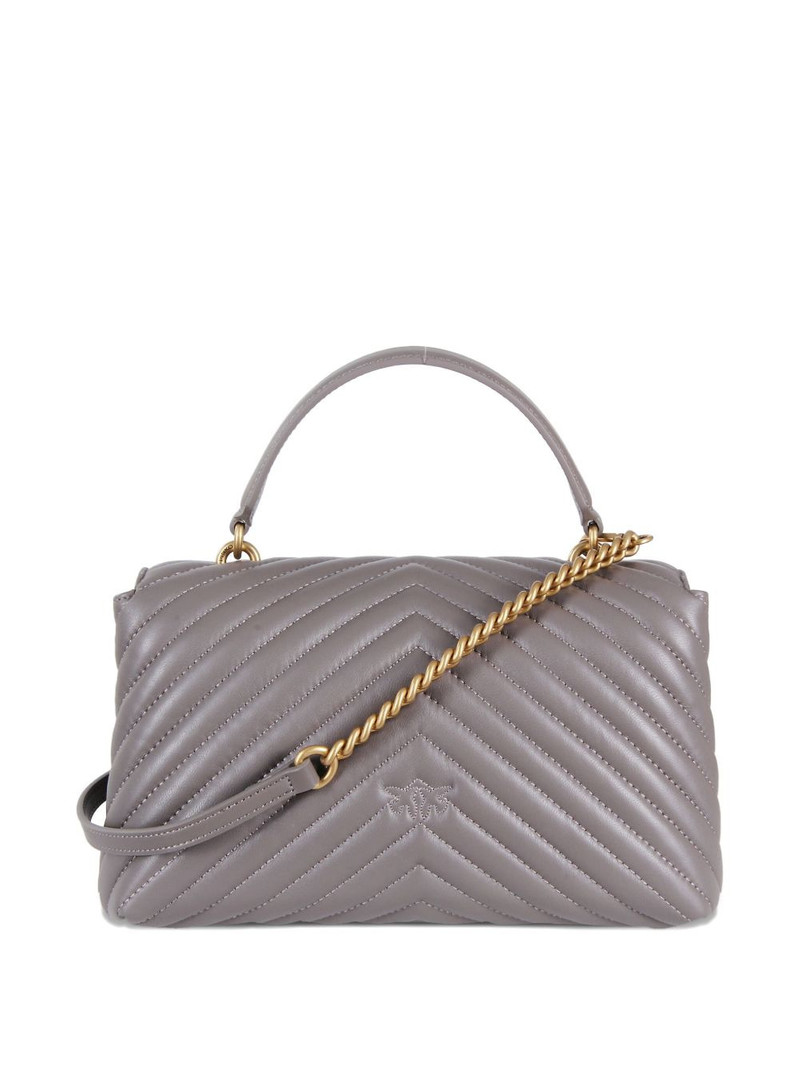 PINKO chevron-pattern clutch bag outlook