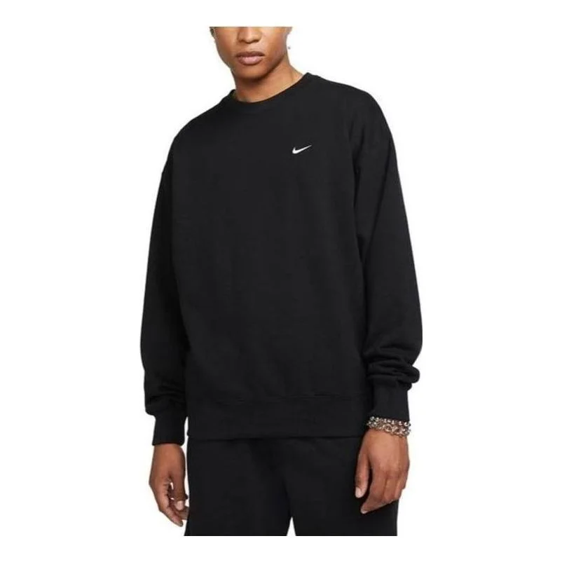 Nike Solo Swoosh Crewneck Sweatshirt 'Black' DX0811-010 - 1