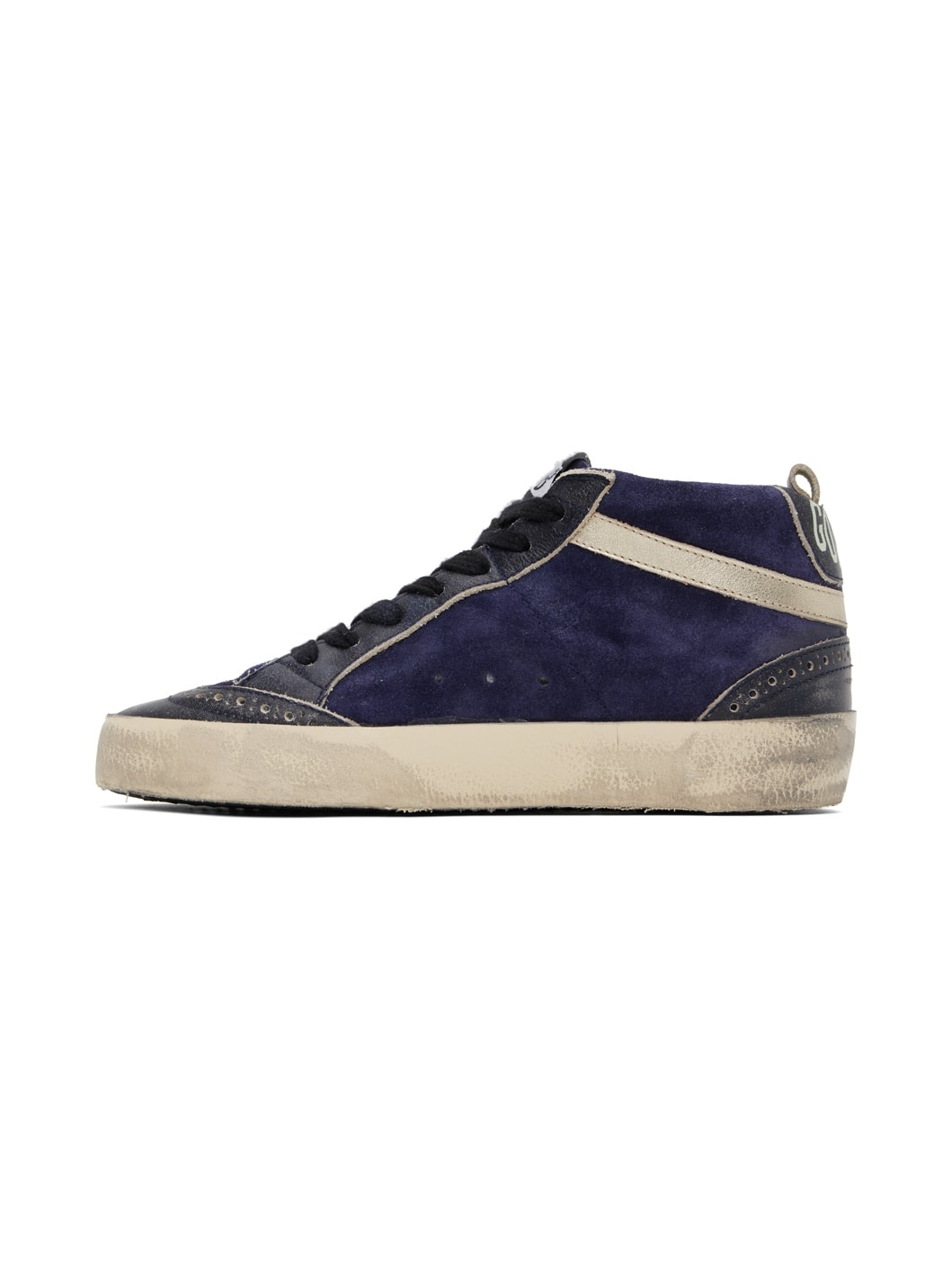 Navy Mid Star Sneakers - 3