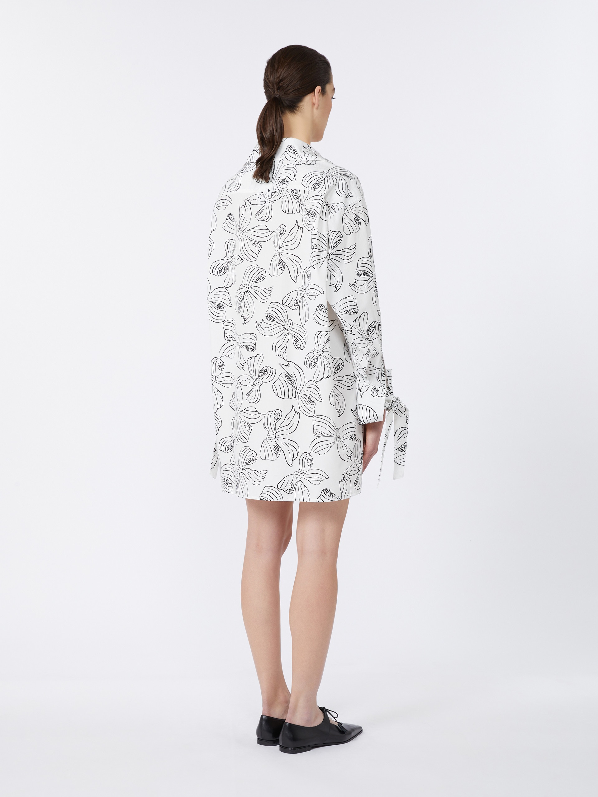 SANSA Printed cotton shirt dress - 4