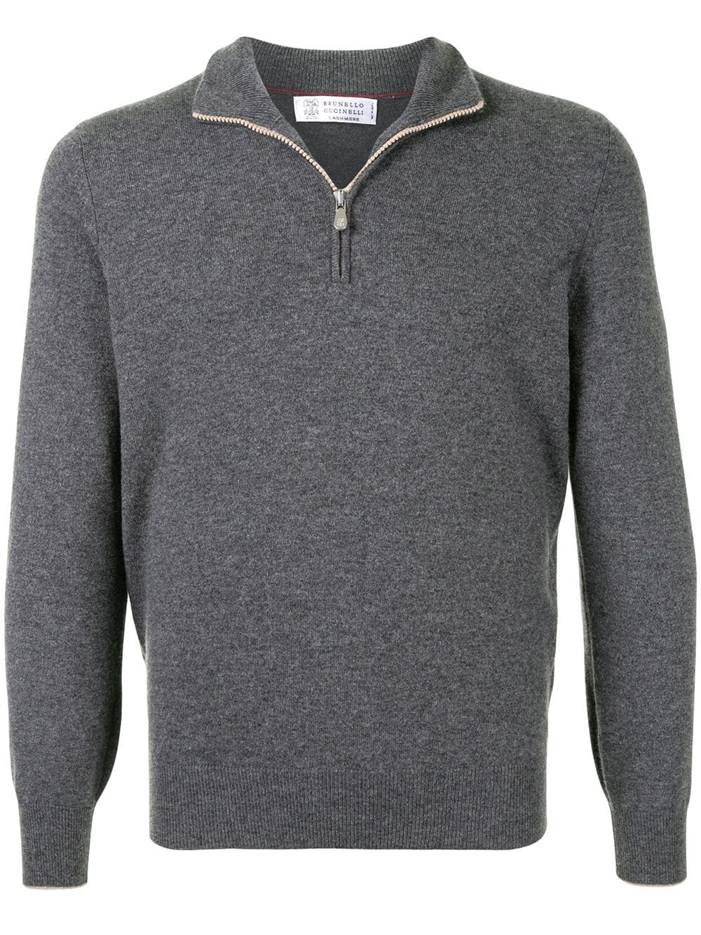 half zip mock neck jumper - 1