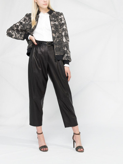 Brunello Cucinelli cropped high waisted trousers outlook