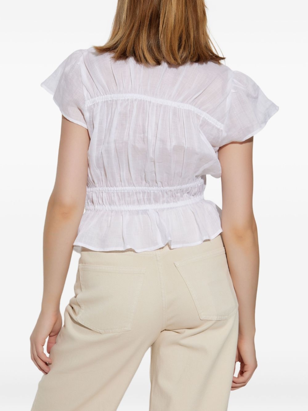 ruffled peplum blouse - 3
