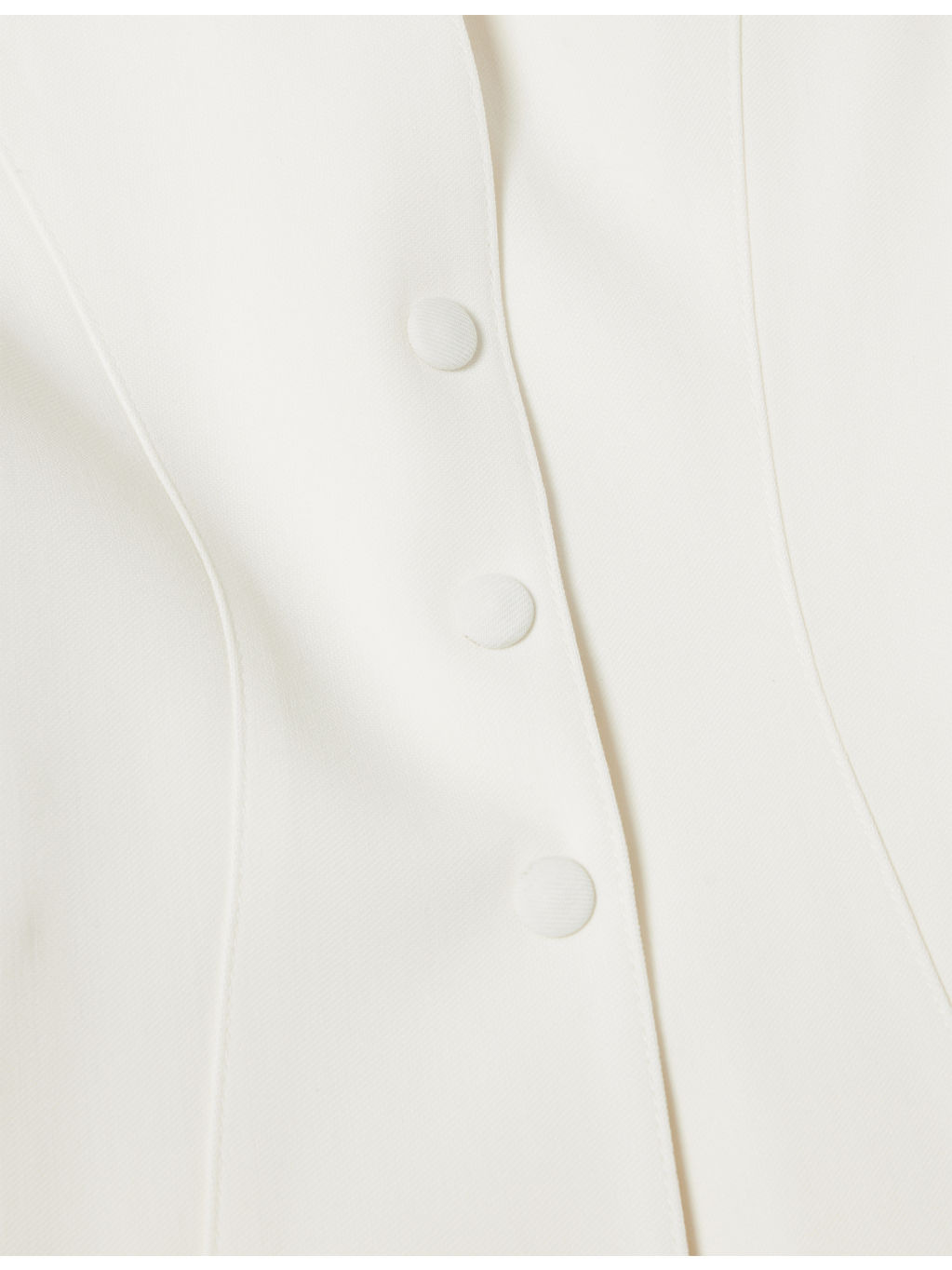 V-Neck Cinched-Waist Woven Jacket - 2