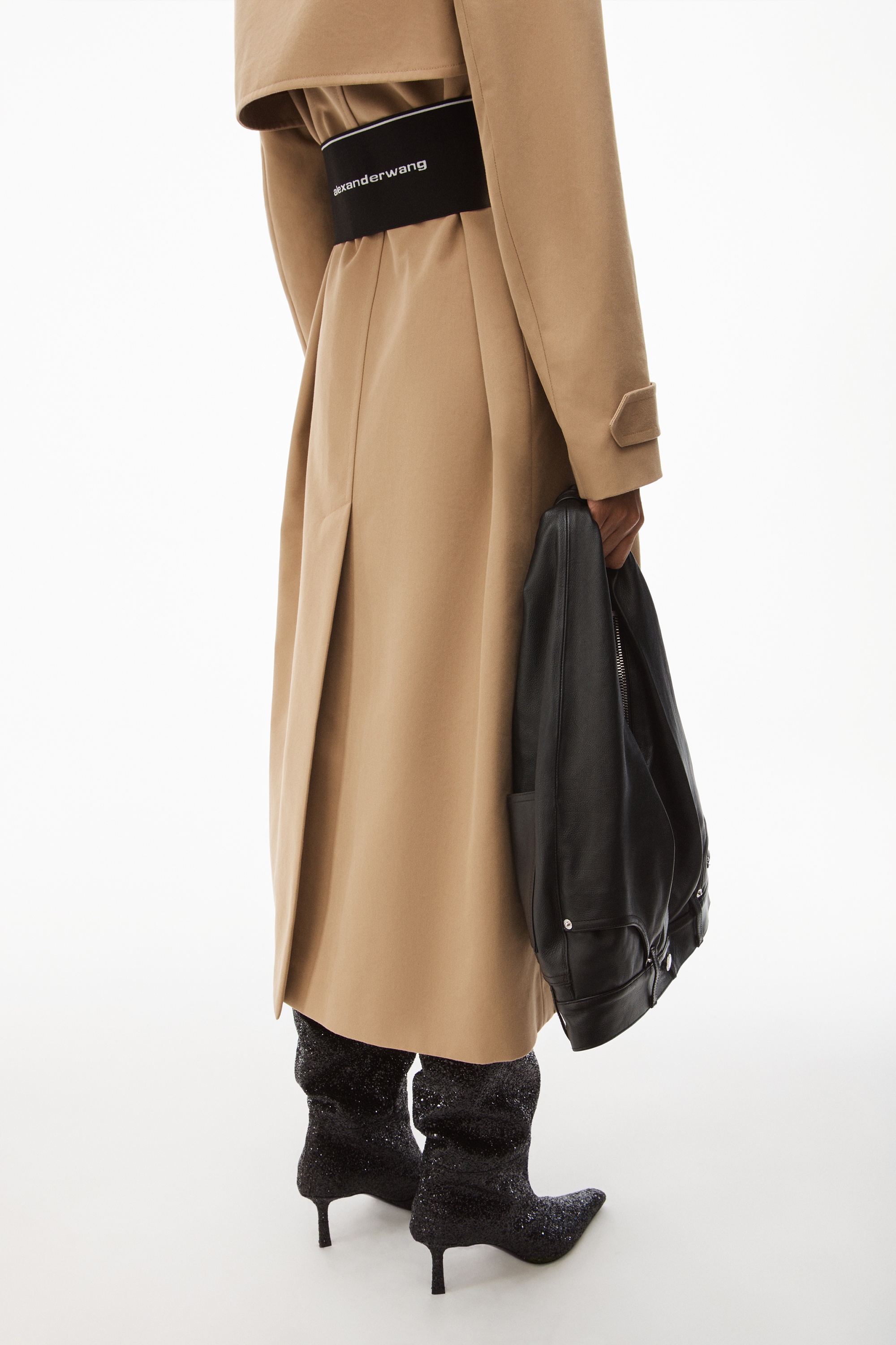 LOGO TRENCH COAT IN COTTON TAILORING - 6