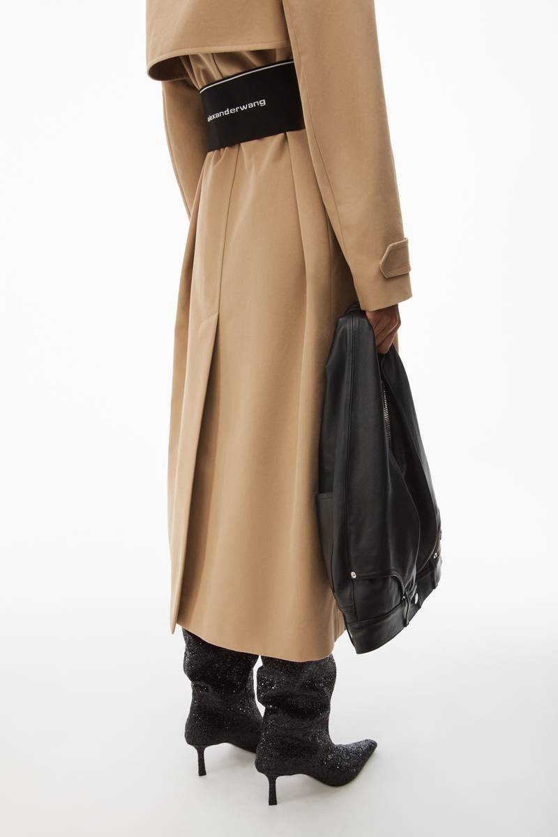 LOGO TRENCH COAT IN COTTON TAILORING 6