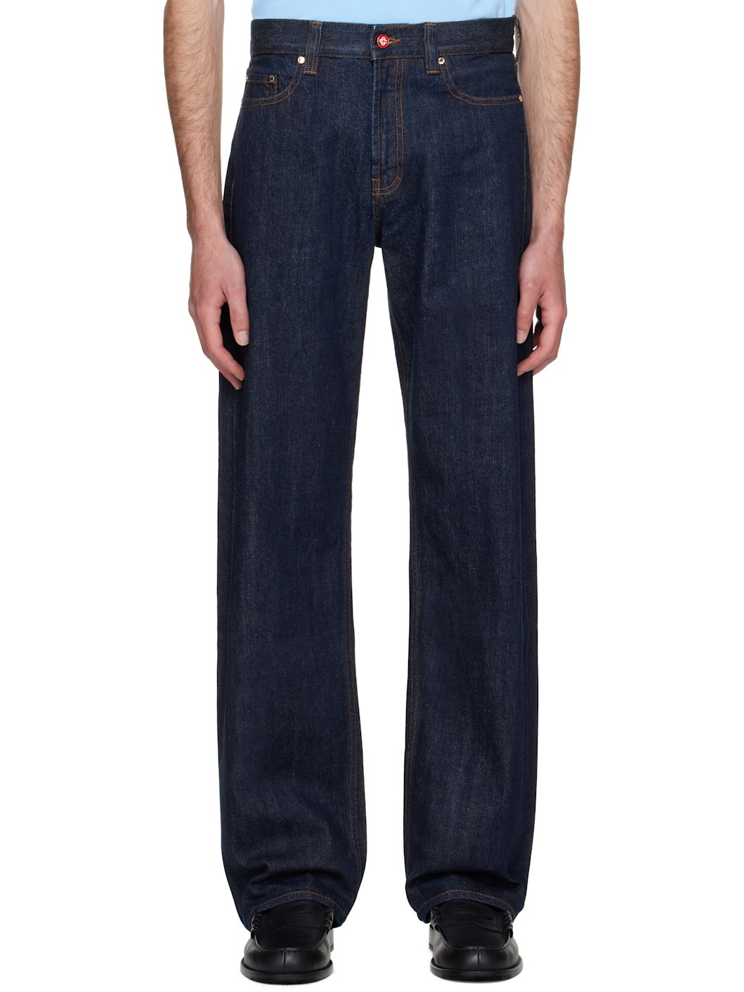 Navy Laurel Selvedge Jeans - 1
