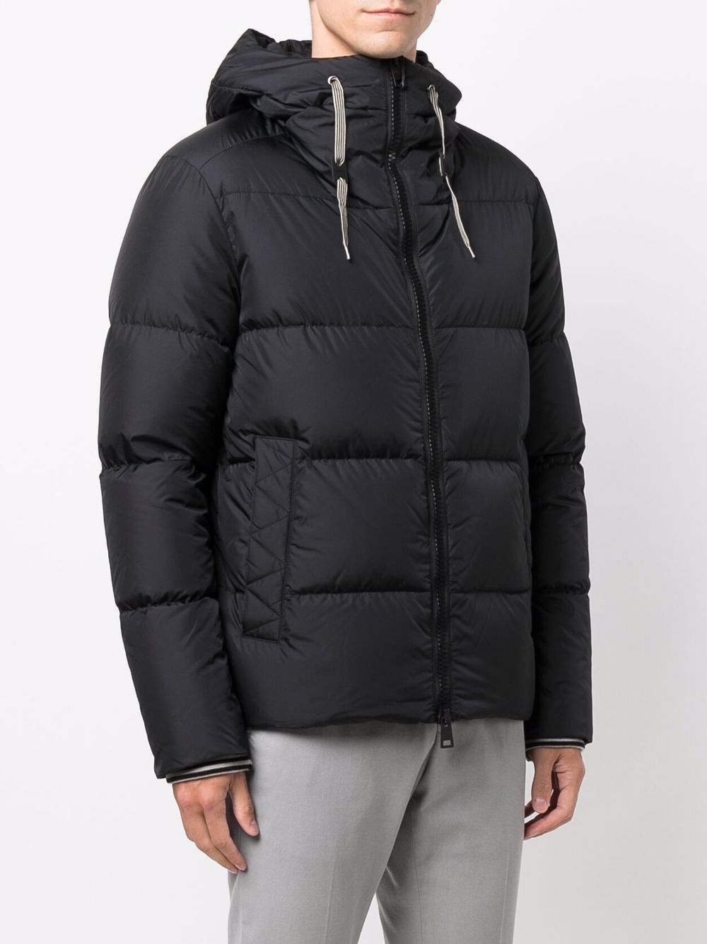 hooded down-padded jacket - 3