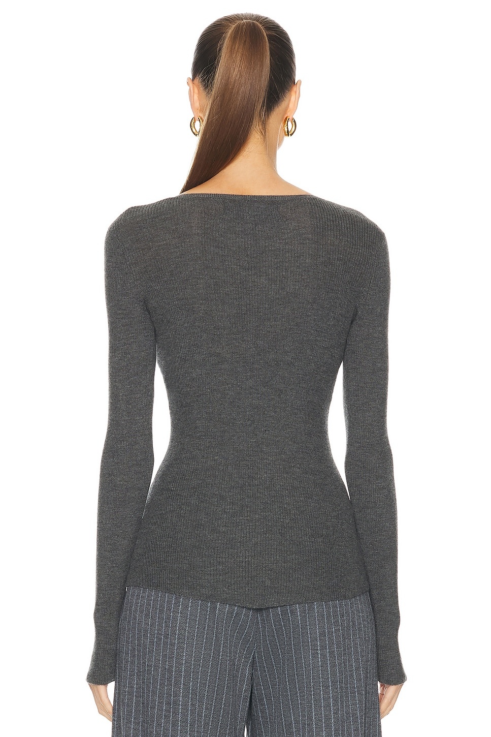Long Sleeve Cashmere Baby Tee - 3