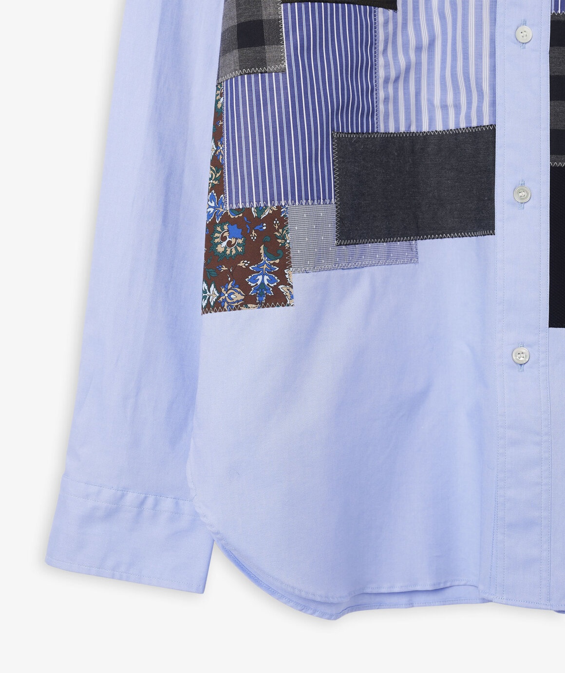 Men's Patchwork L/S Shirt - 3