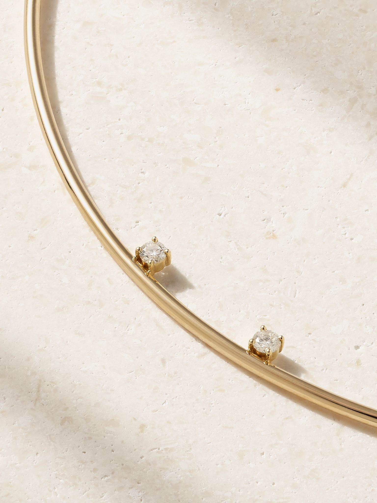 Crapaud 9-karat gold diamond choker Gold - 4
