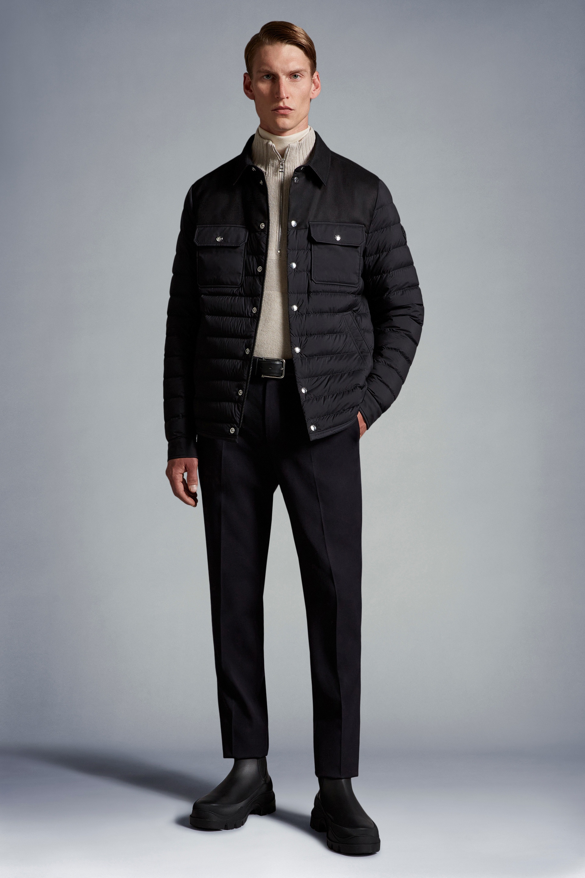 Moncler Fauscoum Down Shacket | REVERSIBLE