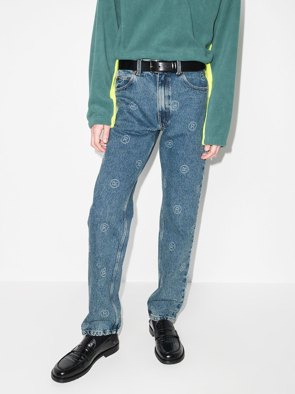logo-print straight-leg jeans - 2