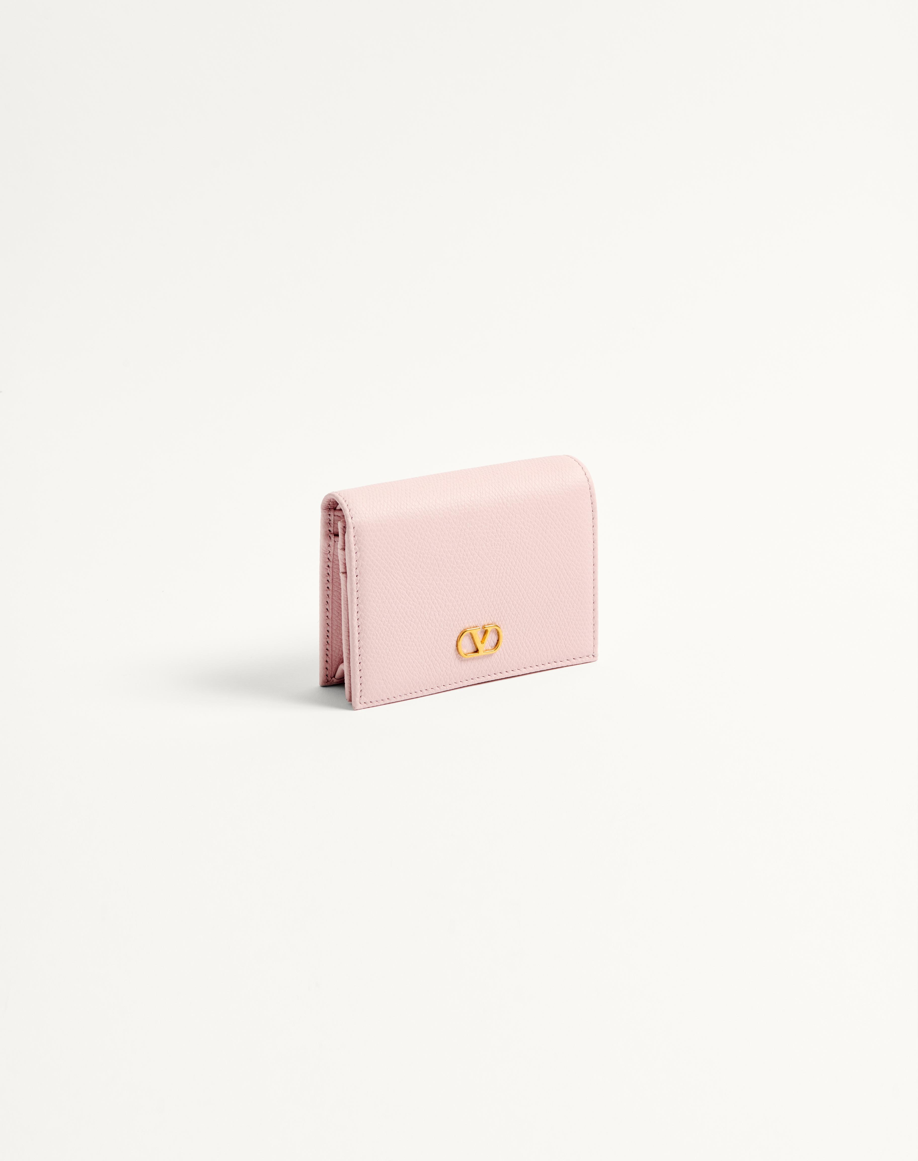 VLOGO SIGNATURE GRAINY CALFSKIN WALLET - 4