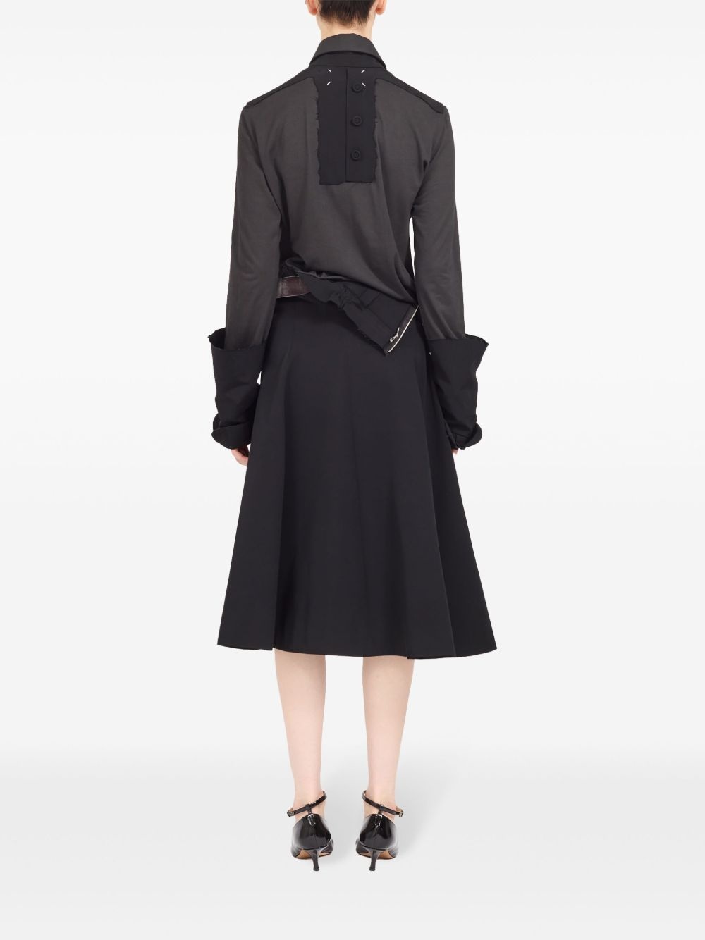 panelled midi dress - 5