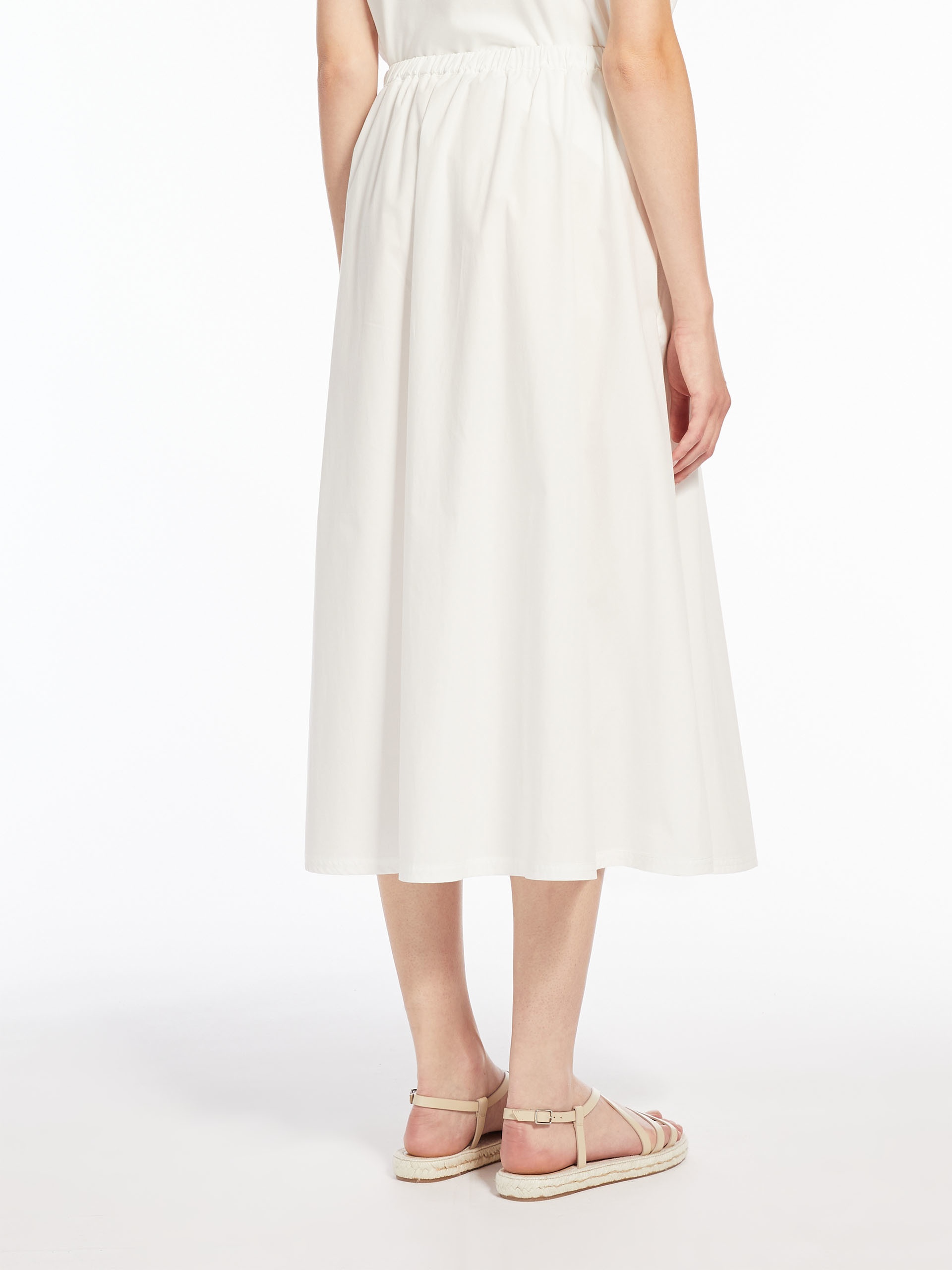 Cotton poplin skirt - 4