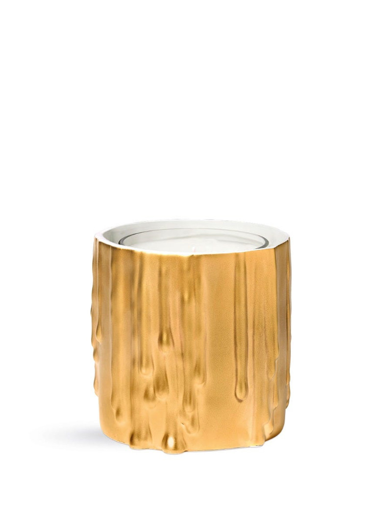 Gold Melted Wax Candle Holder - For classic candle 6