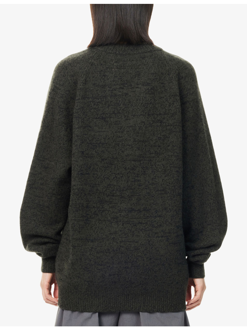 Big V-Neck Cashmere And Wool Jumper - 4