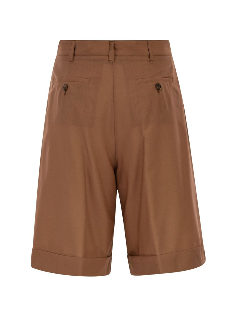 Herno pleated bermuda shorts outlook