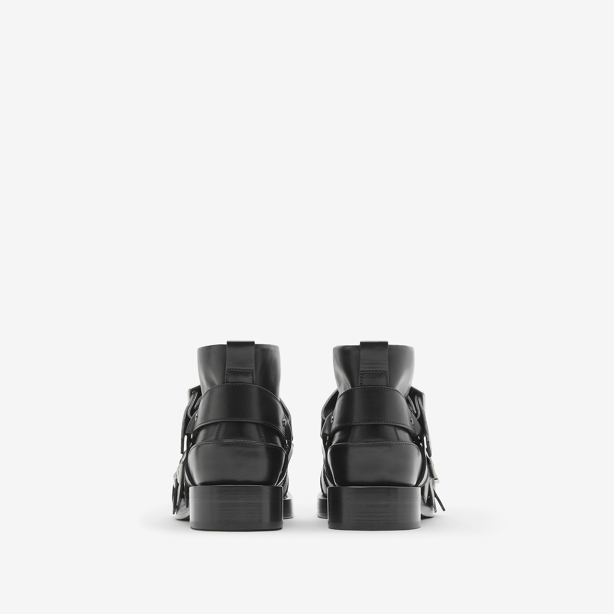 Leather Strap Boots - 4