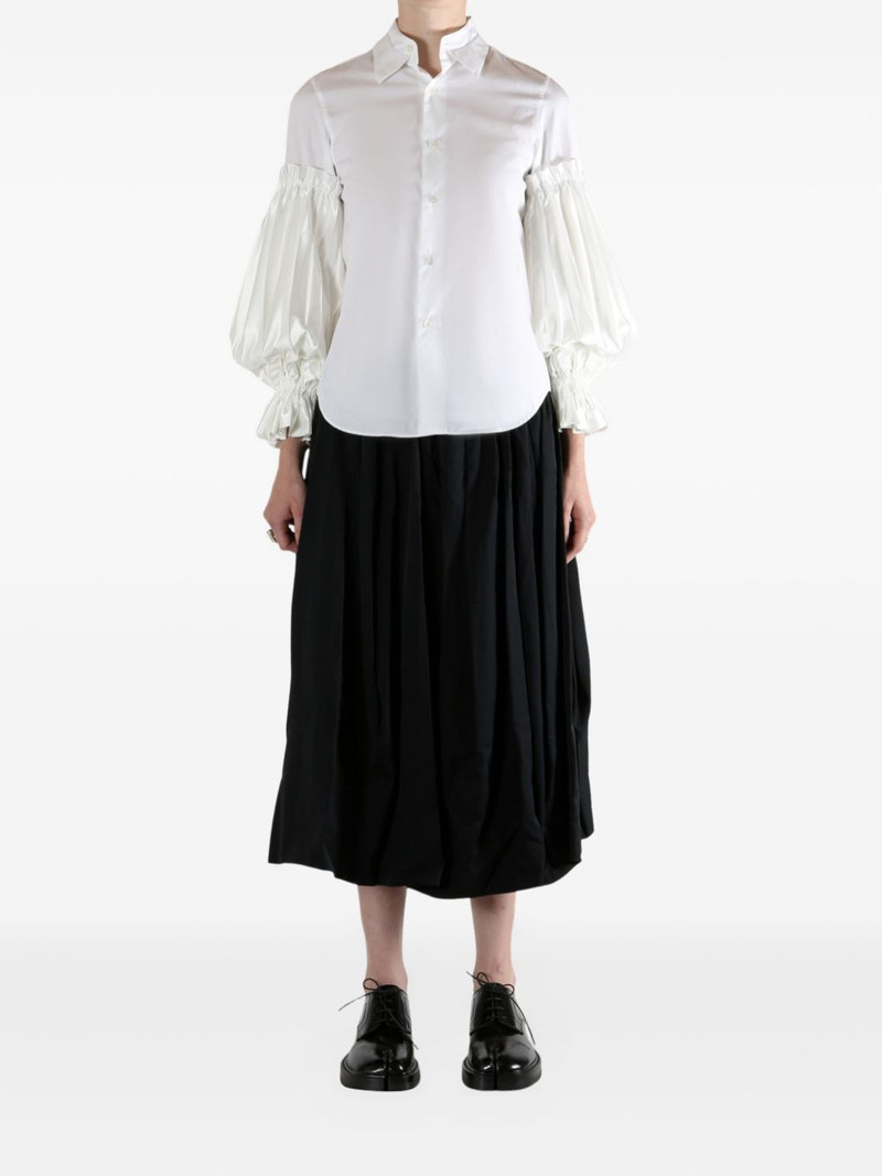 Noir Kei Ninomiya ruffled-sleeve shirt outlook