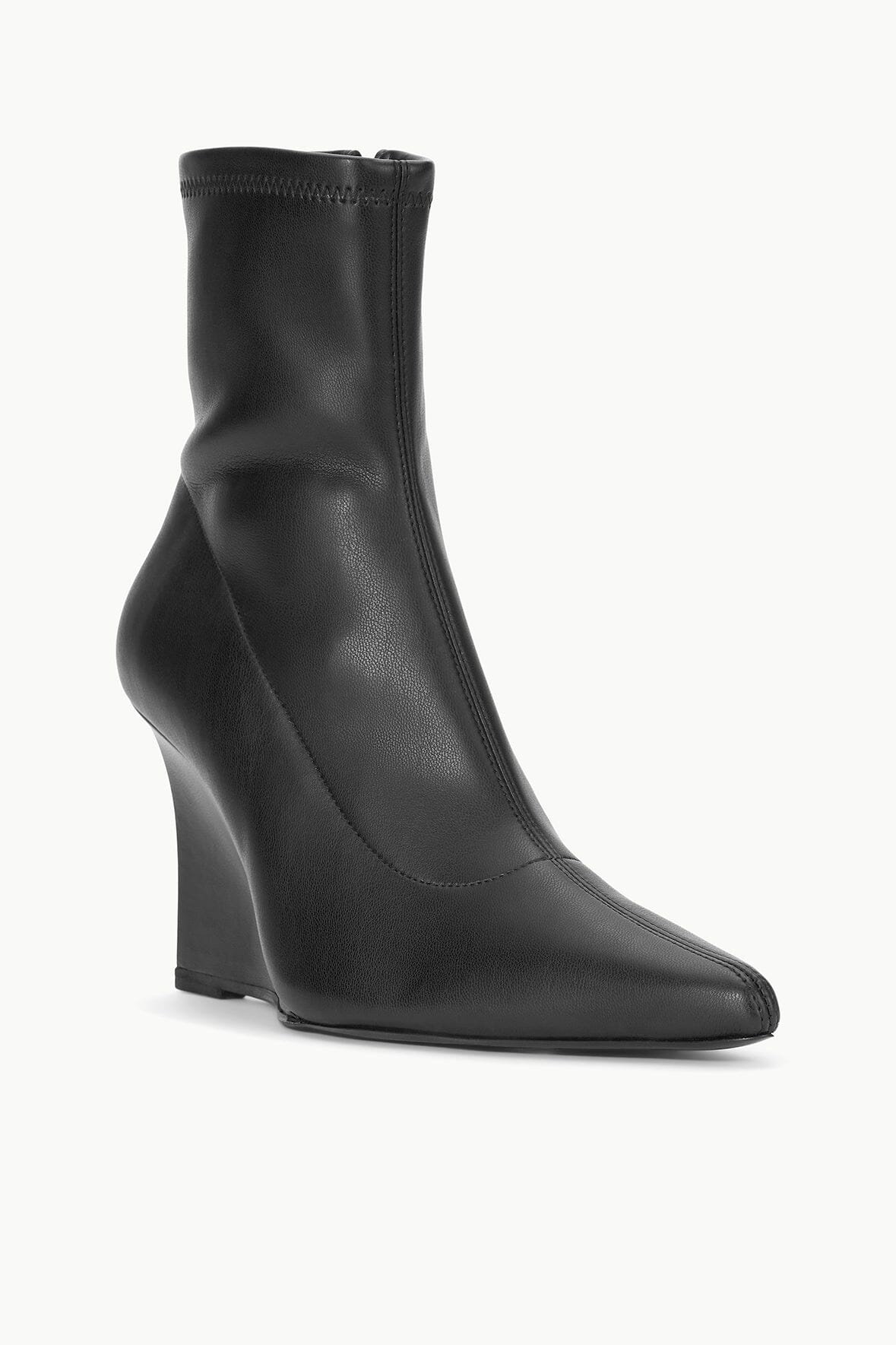 STAUD VESPER ANKLE WEDGE BOOT BLACK - 3