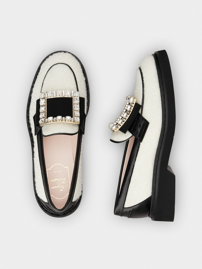 Viv' Rangers Strass Buckle Loafers in Fabric 4