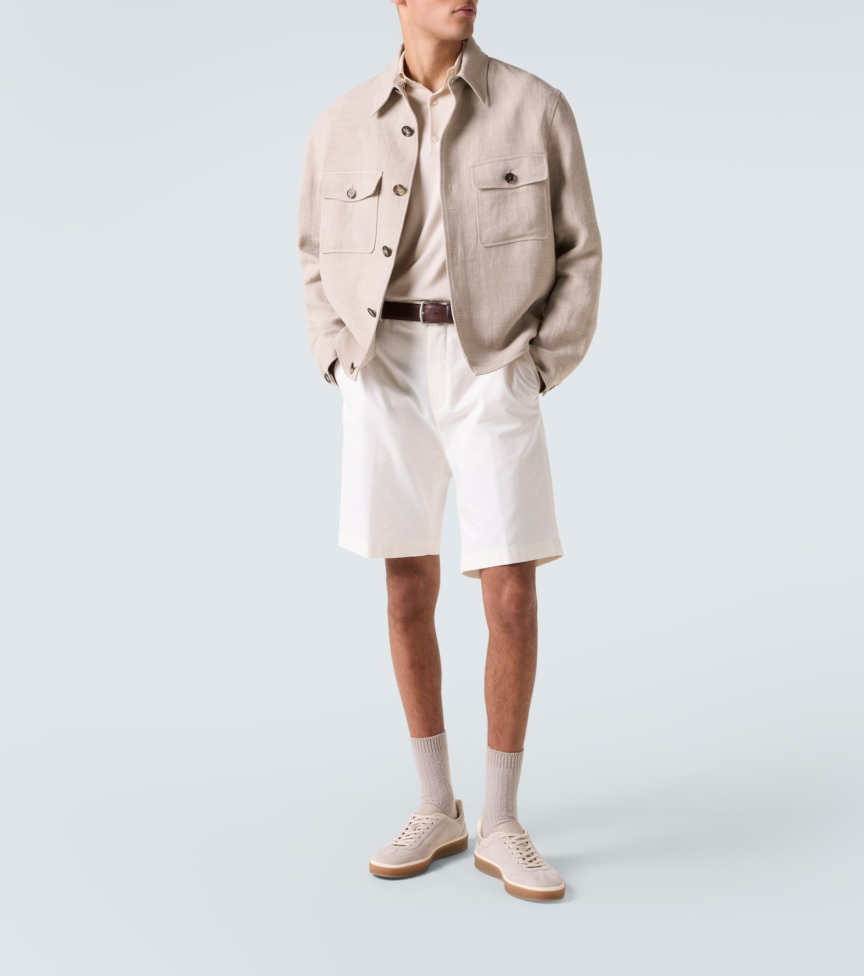 Jarno cotton-blend Bermuda shorts - 2