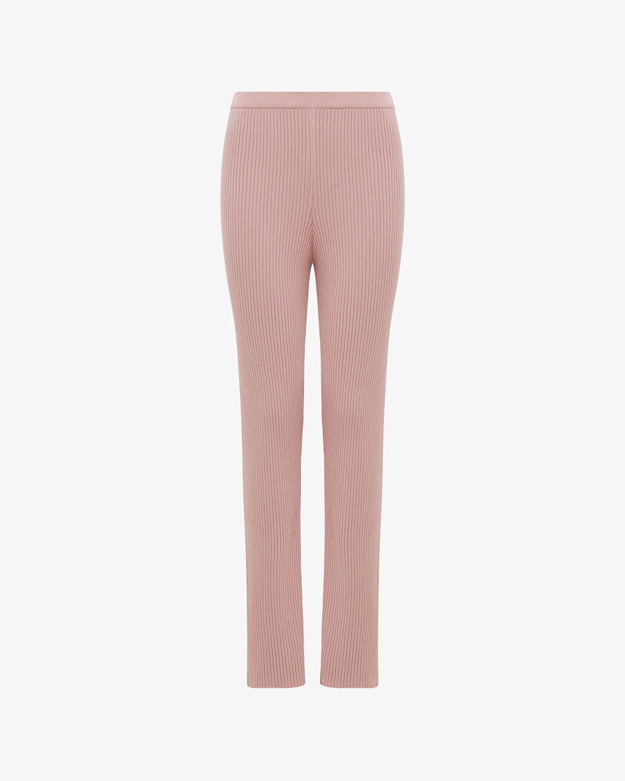 RIB KNIT PANTS - 1