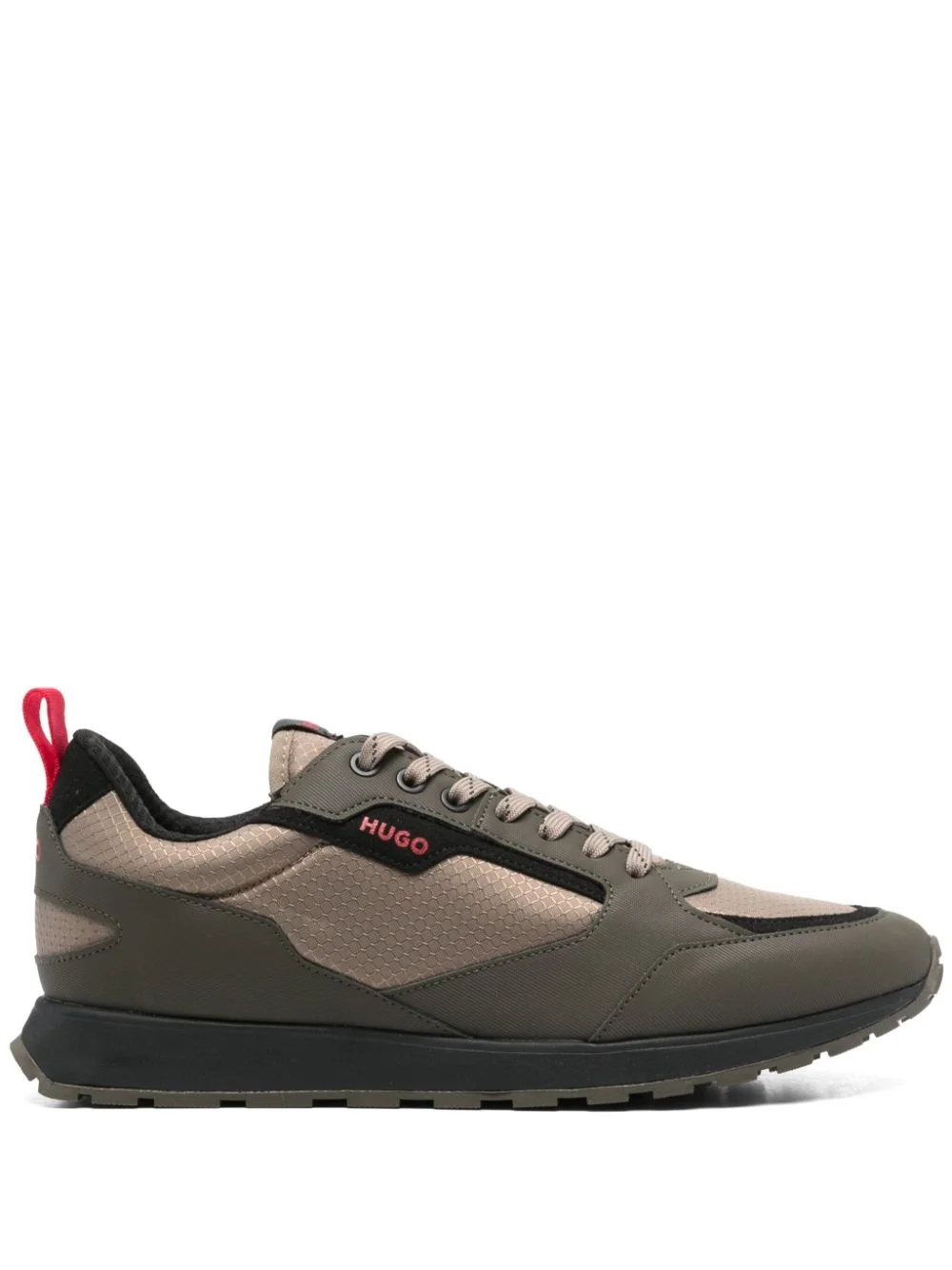 ripstop-panelling sneakers - 1