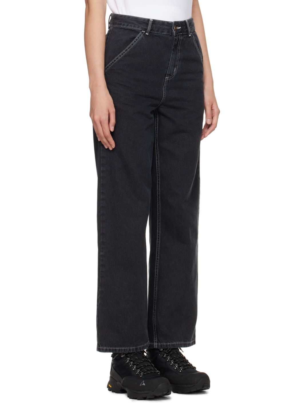 Black Simple Jeans - 2