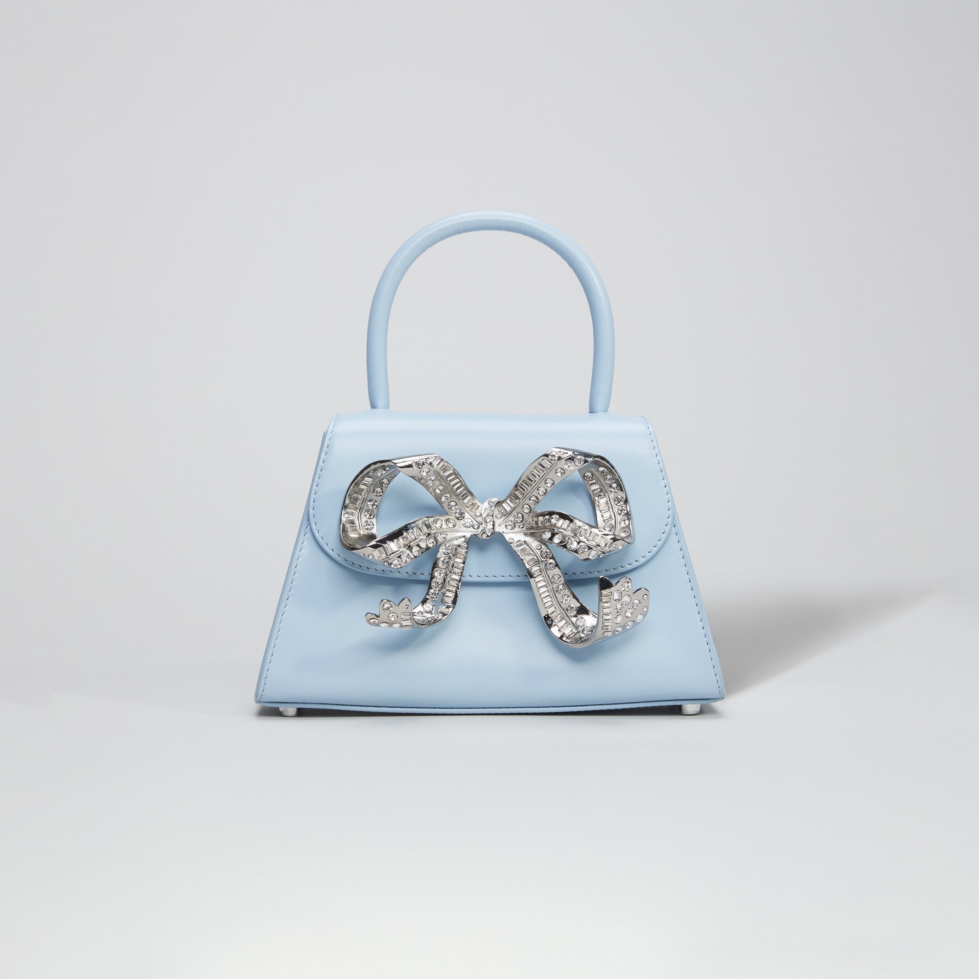 The Bow Mini in Blue with Diamanté - 1
