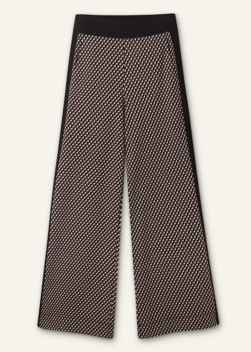 Travel Tailoring Geo Jacquard Wide-Leg Pant 6