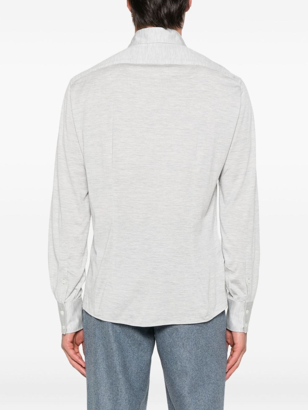 Silk and cotton blend shirt - 4