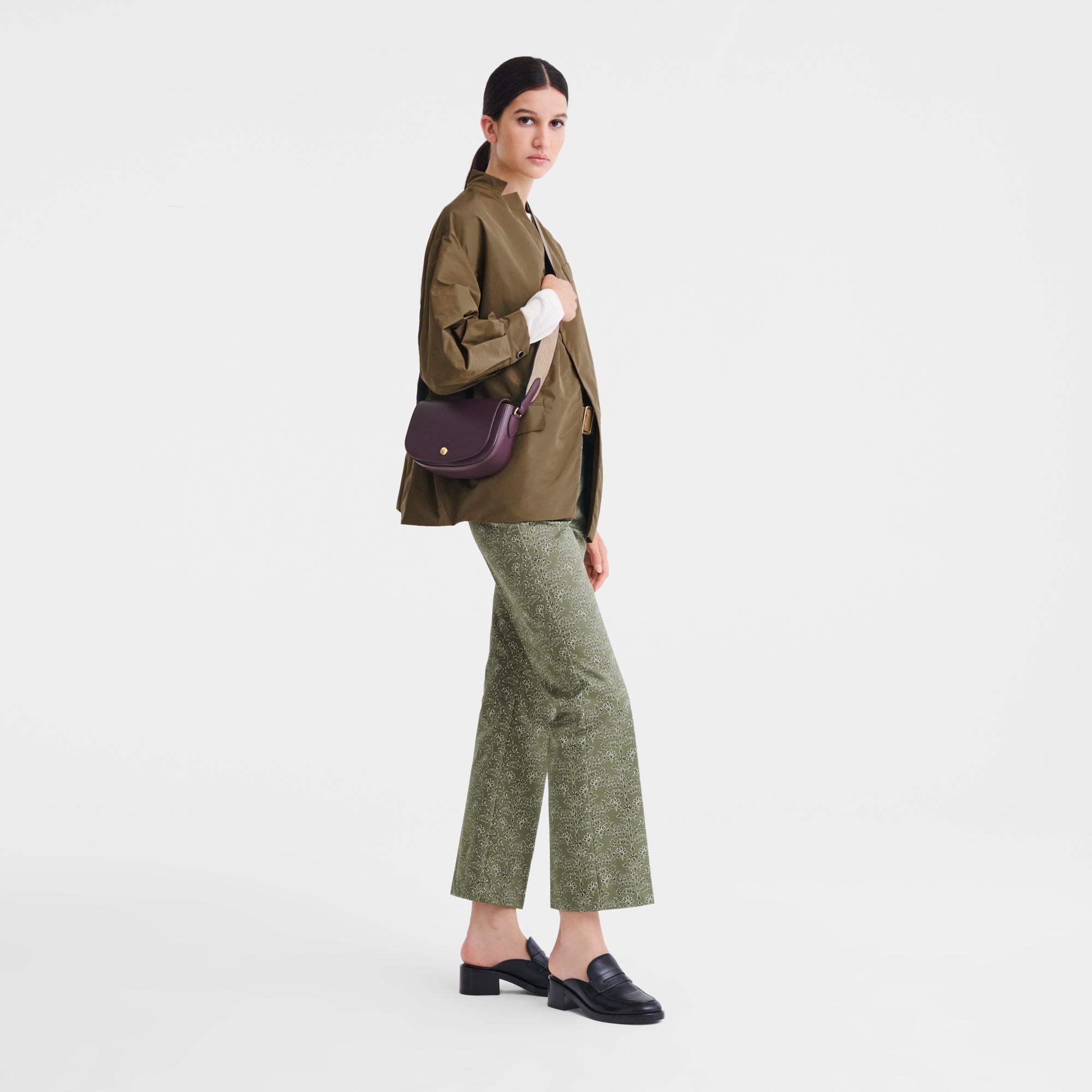 Épure S Crossbody bag Eggplant - Leather - 2