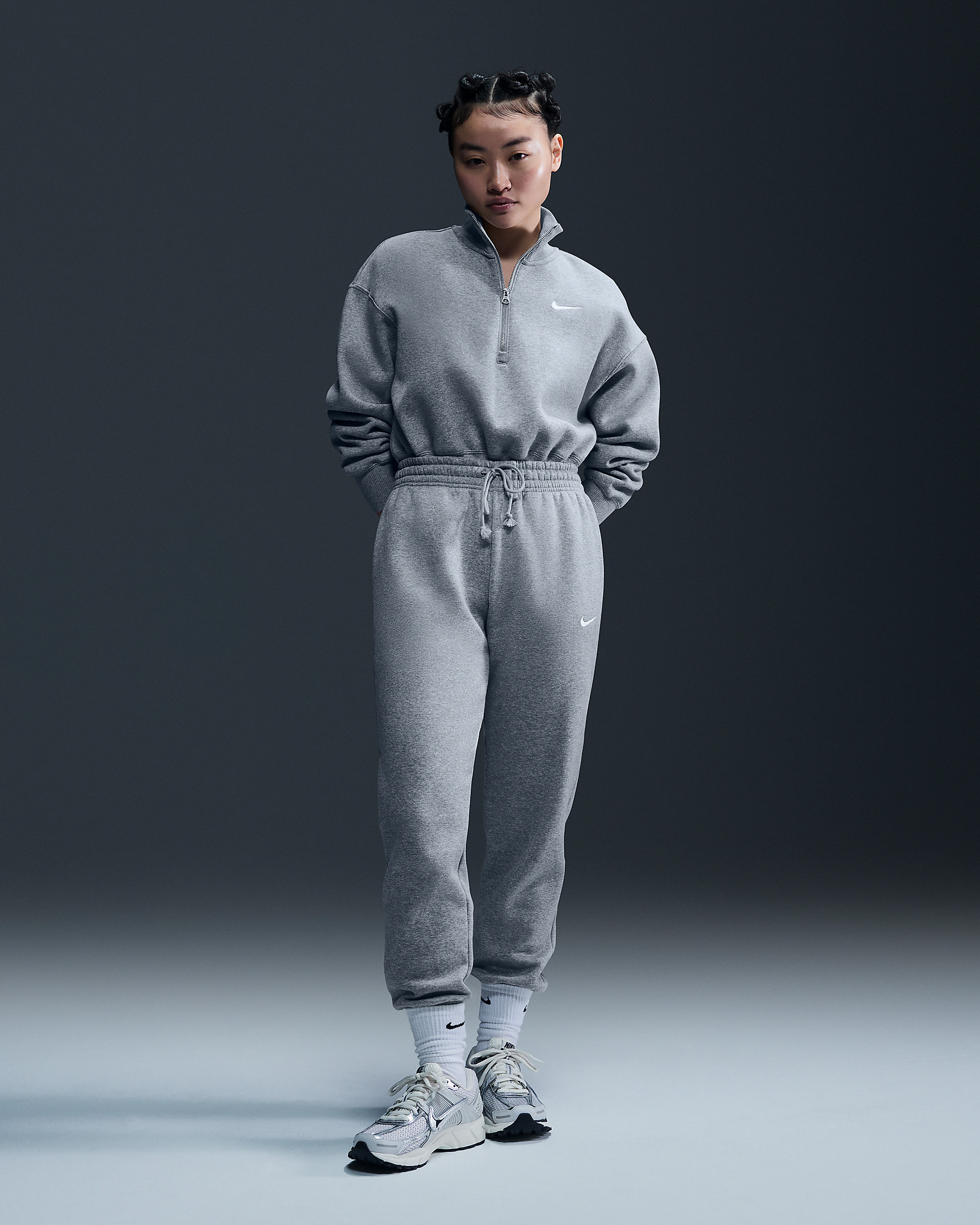 Nike Sportswear Phoenix Fleece Women's 1/2-Zip Cropped Sweatshirt - 4