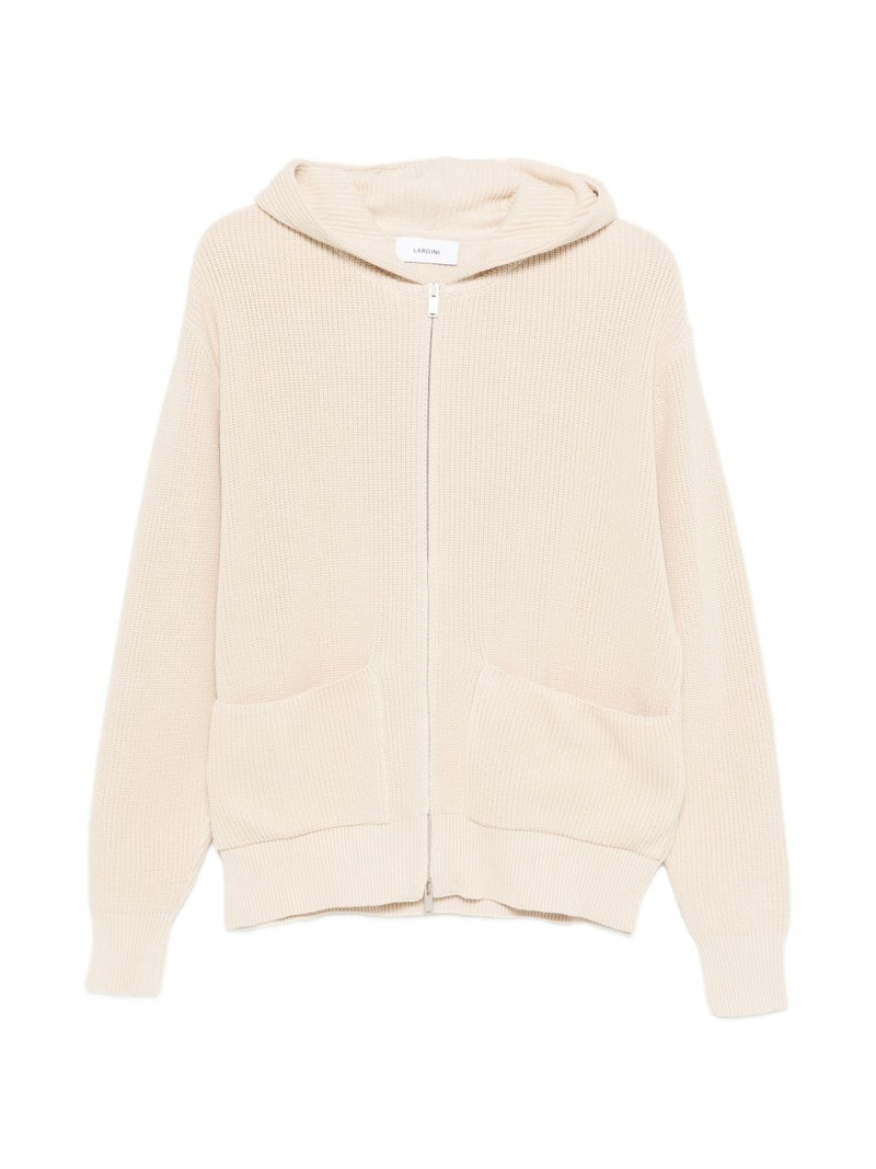 hooded zip-up cardigan 1