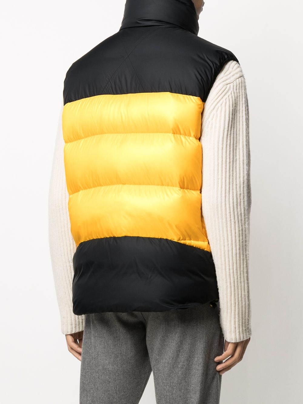 two-tone padded gilet - 4