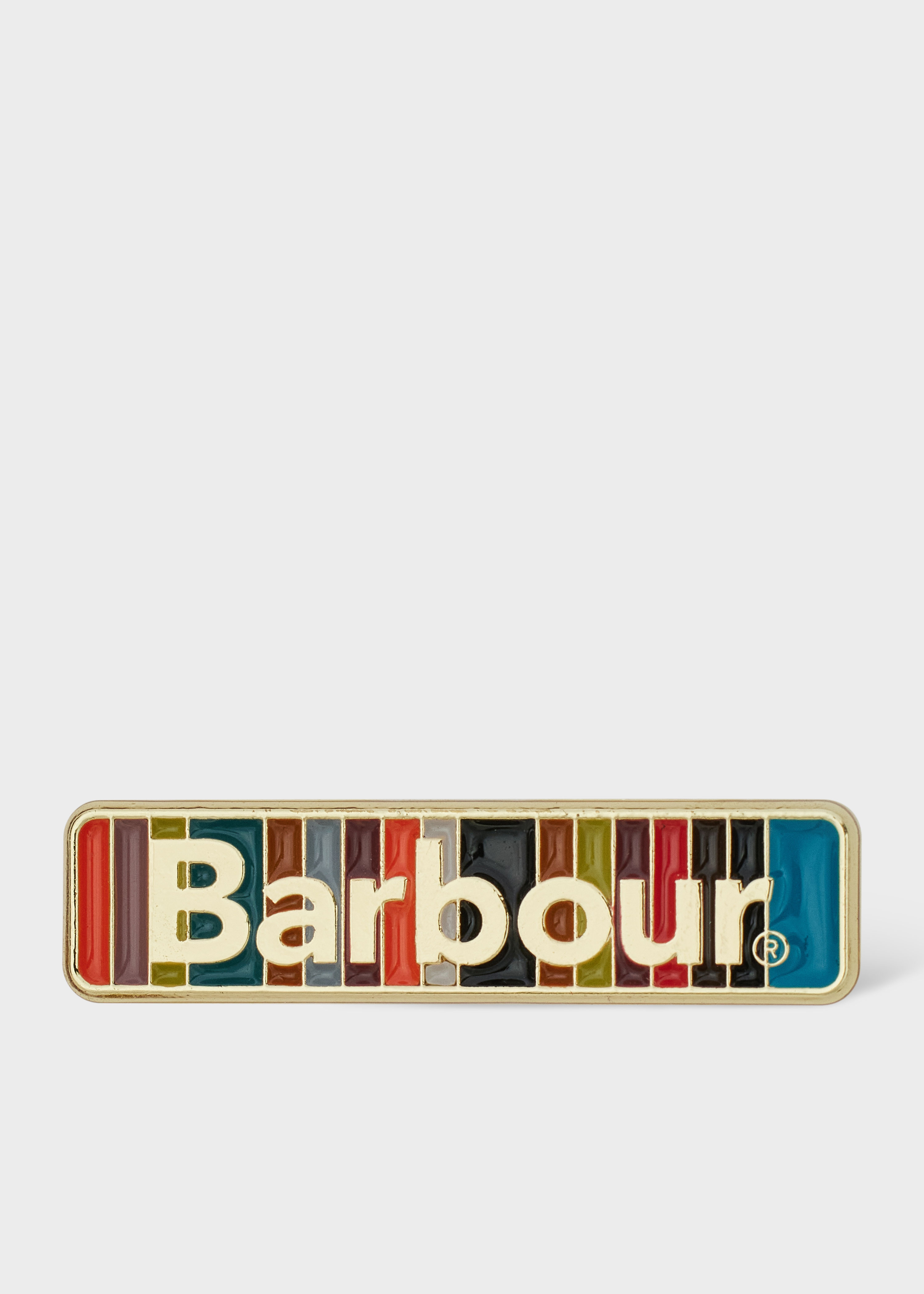 Paul Smith loves Barbour - Stripe Pin Badge - 1