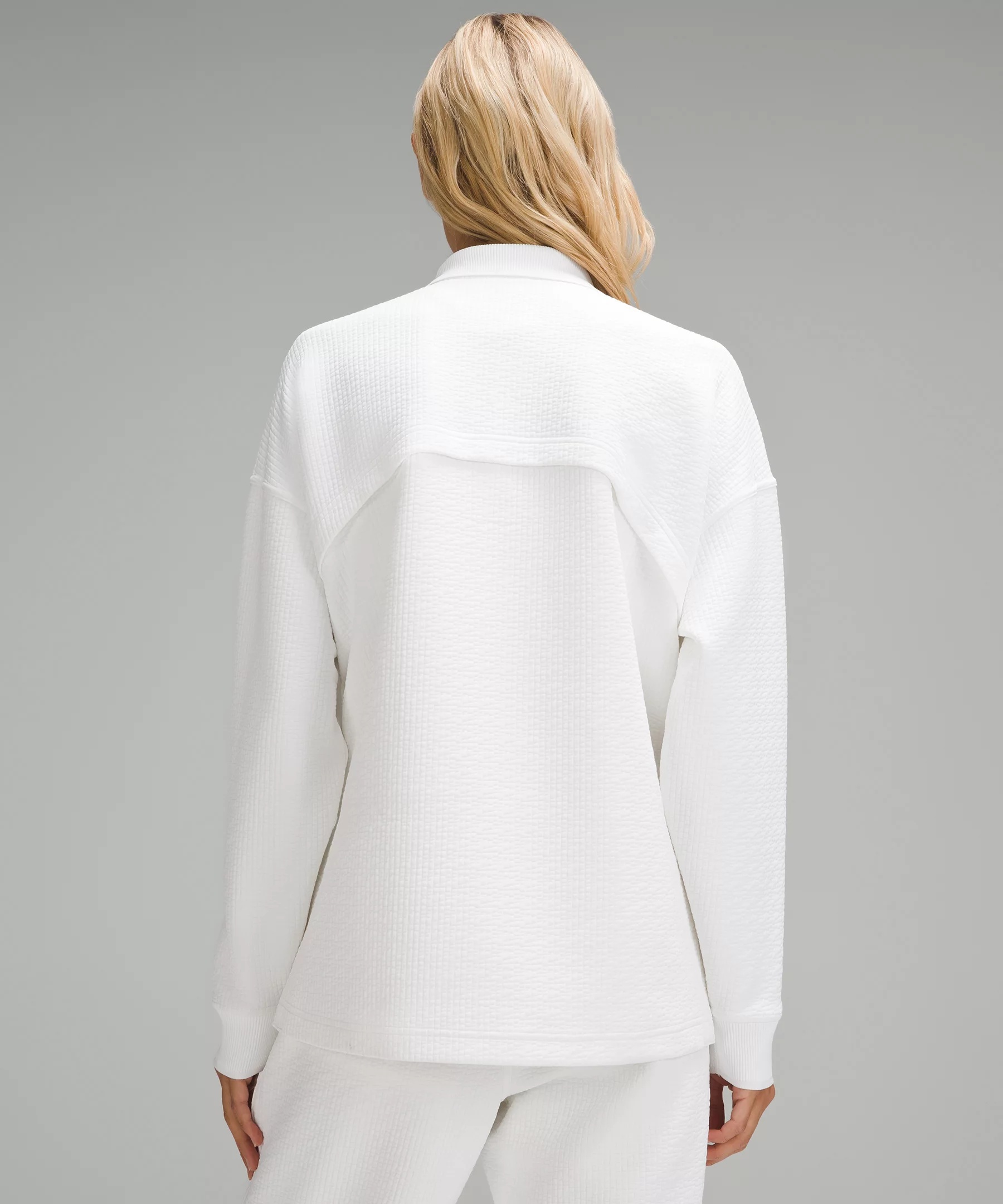 Textured Long-Sleeve Polo Shirt - 3