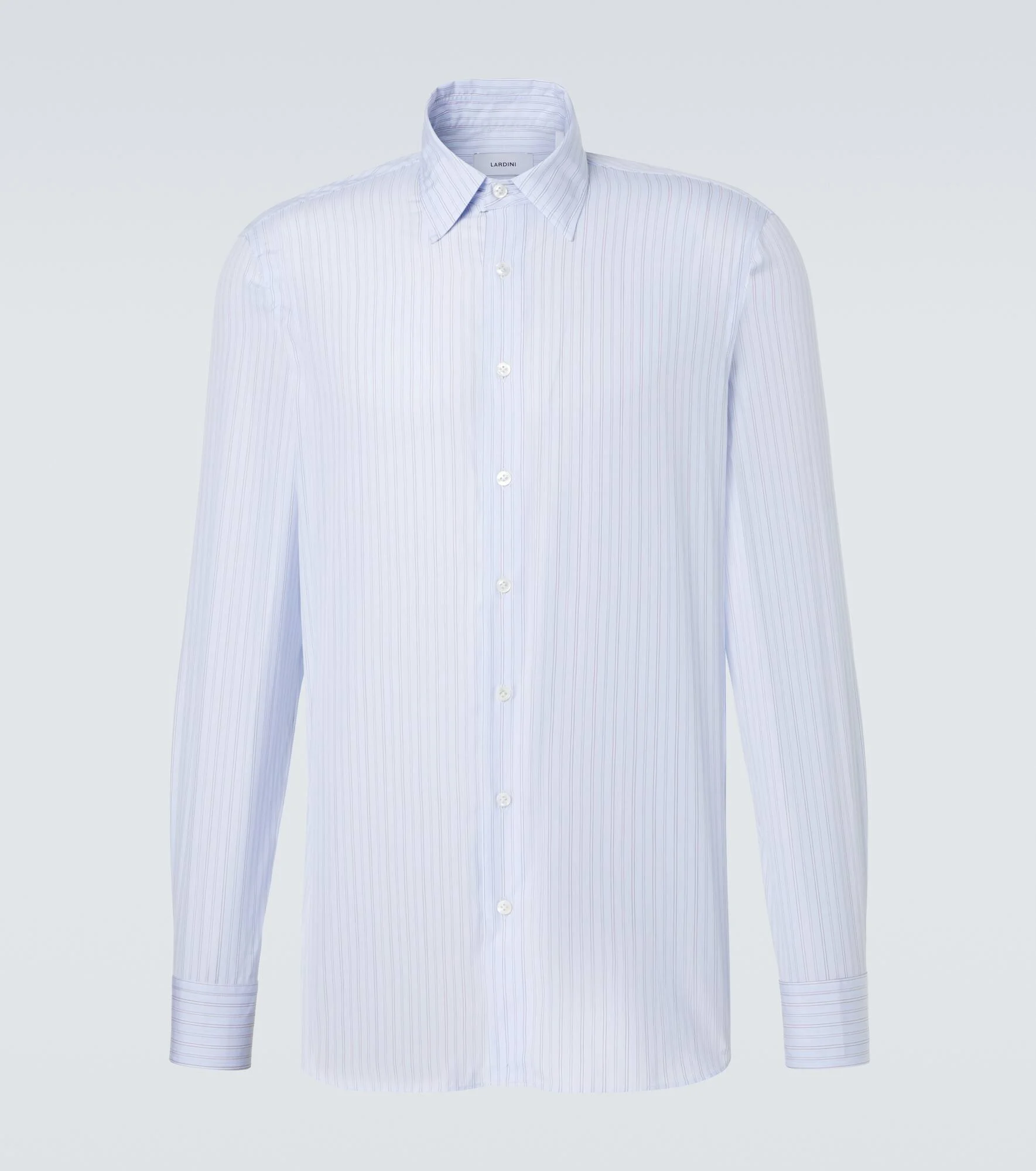 Striped cotton poplin shirt - 1