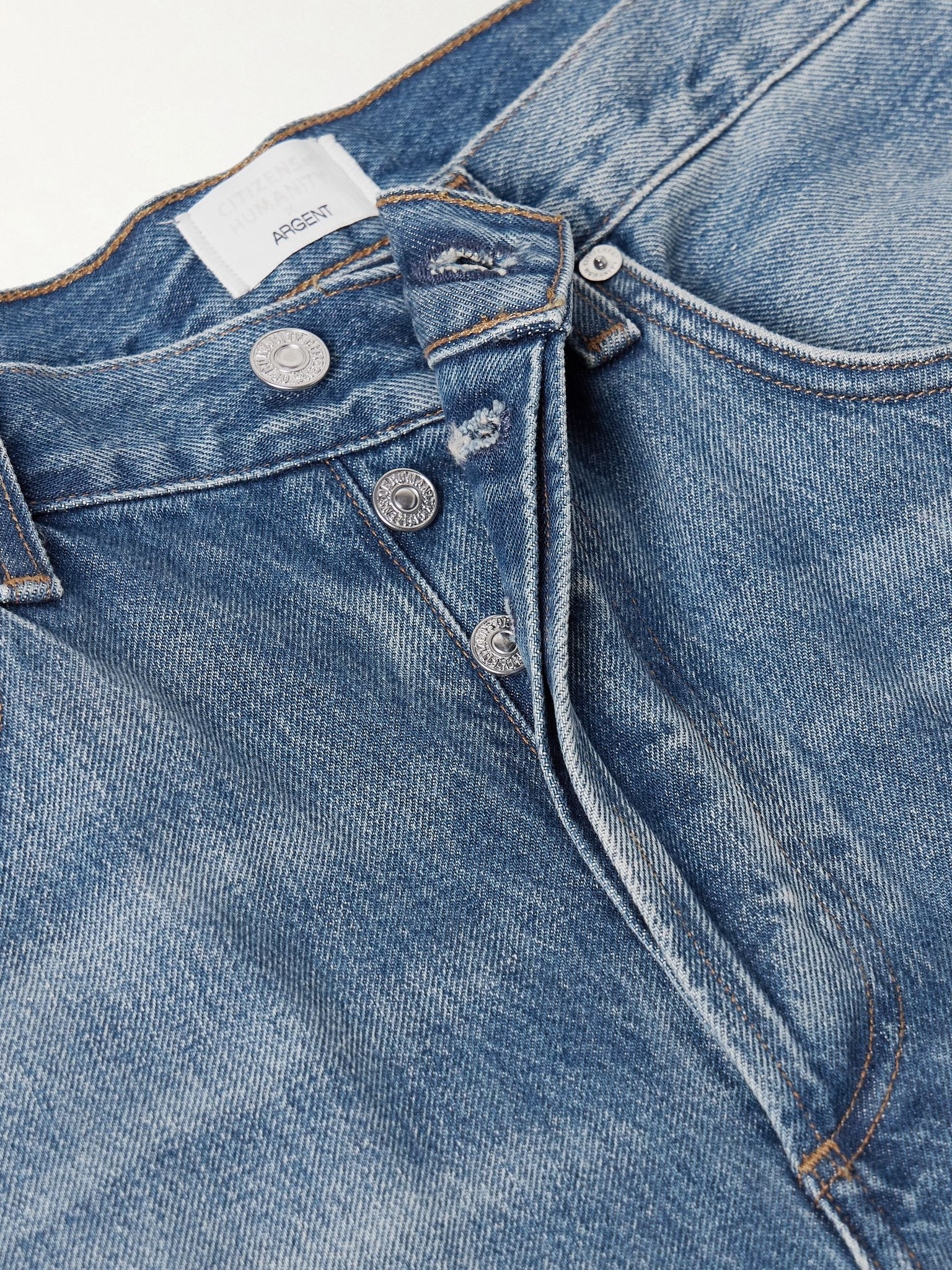 + Argent Ayla Baggy high-rise wide-leg jeans Mid denim - 5
